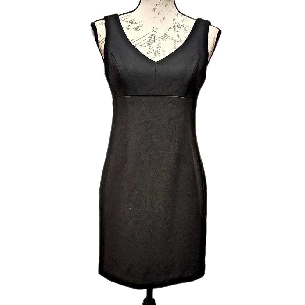 Vintage 90s BCBG Sleeveless Cocktail Dress Mini Dress Size 4 LBD Party Staple